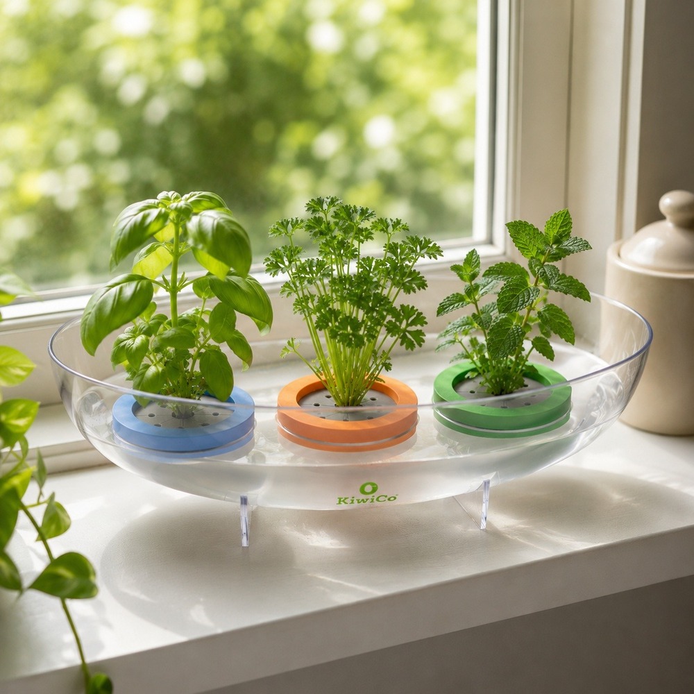 KiwiCo Sprout Scraps Vegetable Garden Kit STEM Educational Toy Clear Basin